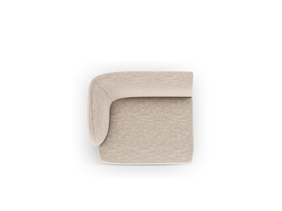 Miley Modul links 1 Sitzer in Beige-Haga präsentiert im Onlineshop von KAQTU Design AG. Modulares Sofa ist von Micadoni