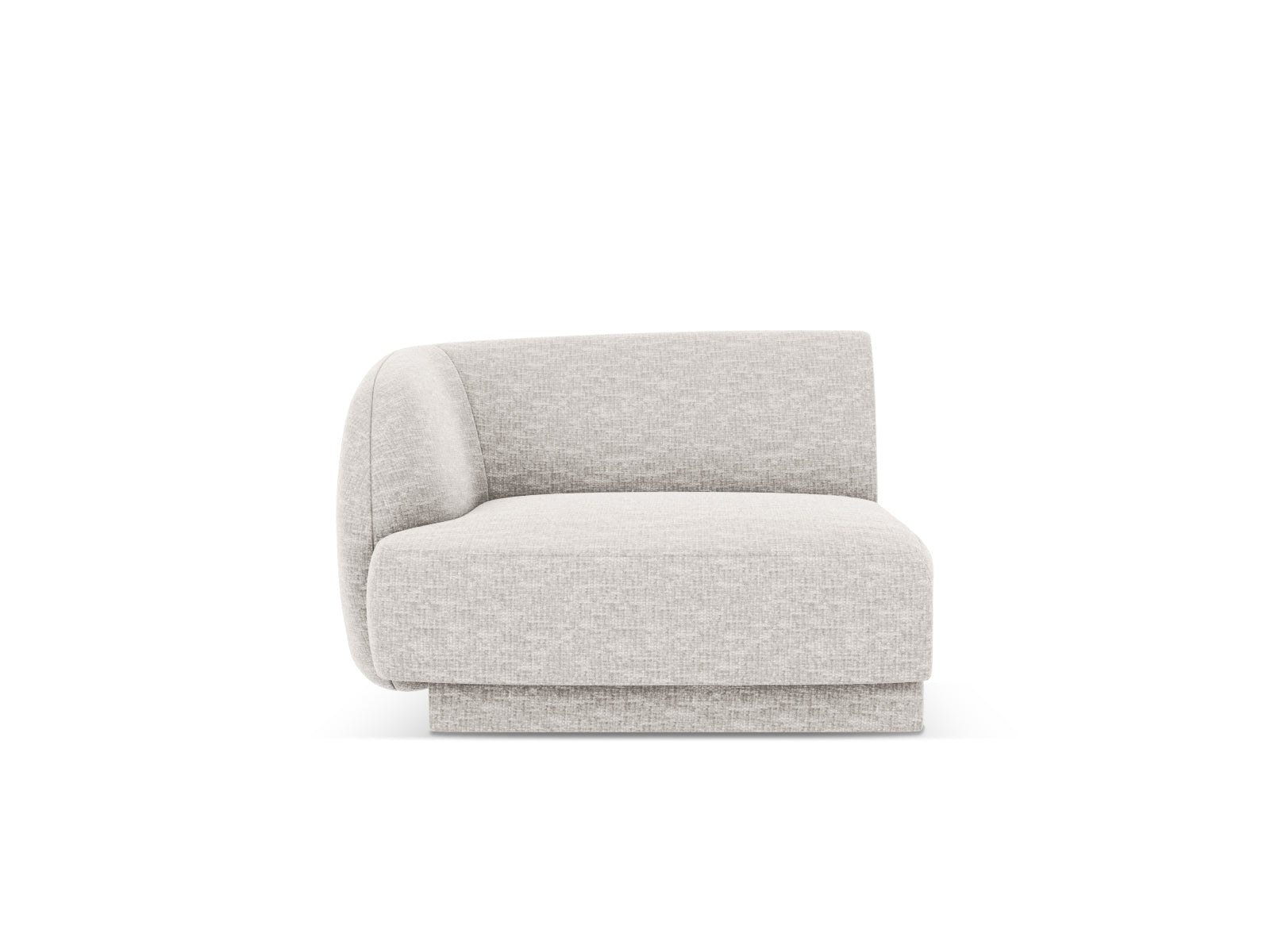 Miley Modul links 1 Sitzer in Light Grey präsentiert im Onlineshop von KAQTU Design AG. Modulares Sofa ist von Micadoni