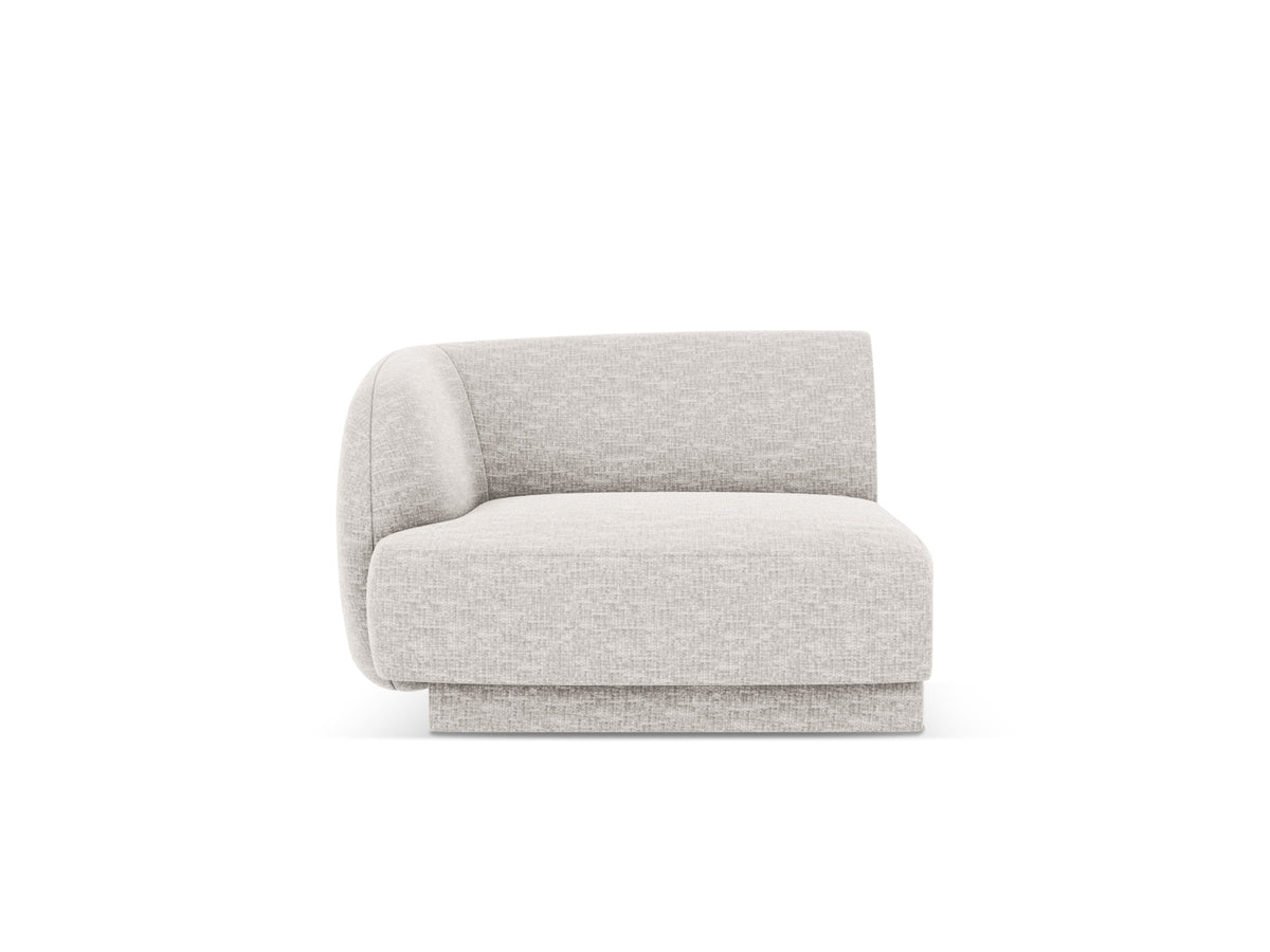 Miley Modul links 1 Sitzer in Light Grey-Haga präsentiert im Onlineshop von KAQTU Design AG. Modulares Sofa ist von Micadoni