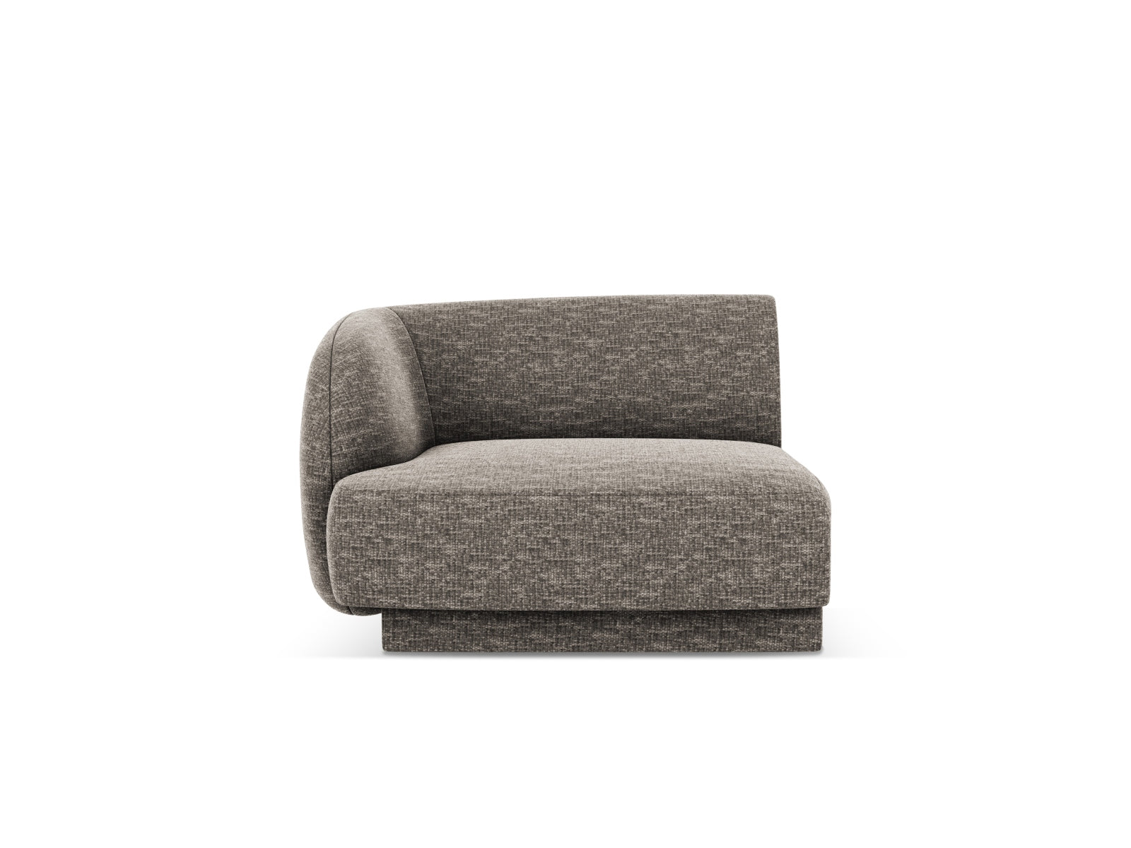Miley Modul links 1 Sitzer in Grey-Haga präsentiert im Onlineshop von KAQTU Design AG. Modulares Sofa ist von Micadoni