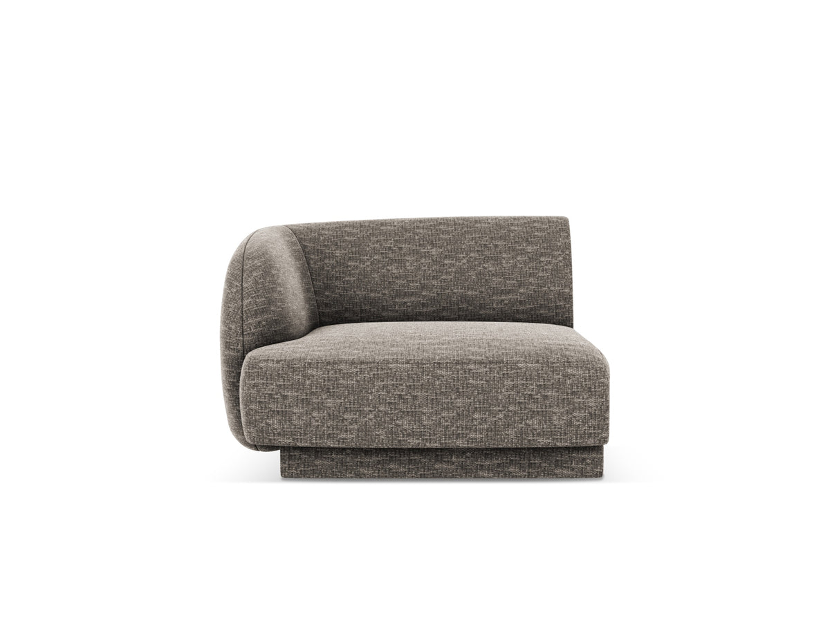 Miley Modul links 1 Sitzer in Grey-Haga präsentiert im Onlineshop von KAQTU Design AG. Modulares Sofa ist von Micadoni