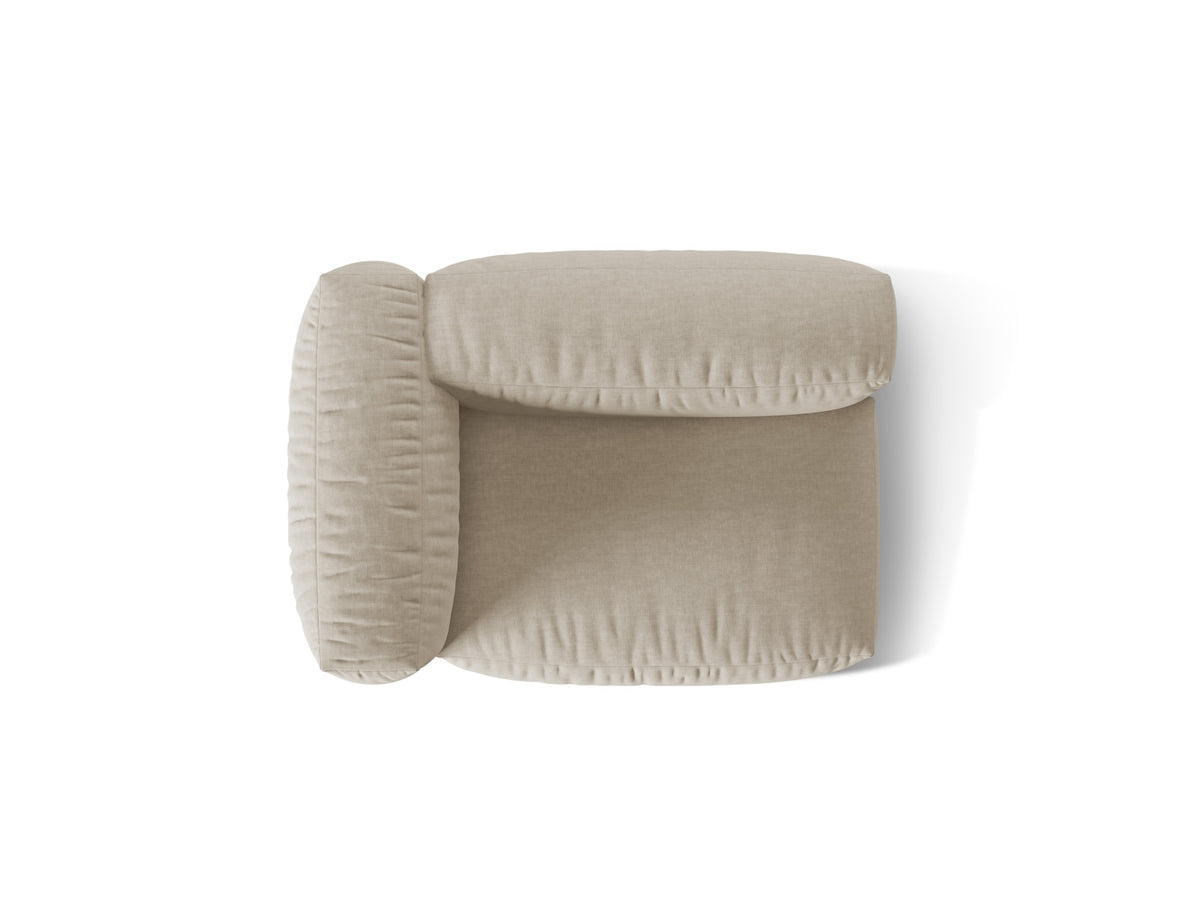 Martina Modul links 1 Sitzer in Light Beige-Boston präsentiert im Onlineshop von KAQTU Design AG. Modulares Sofa ist von Micadoni