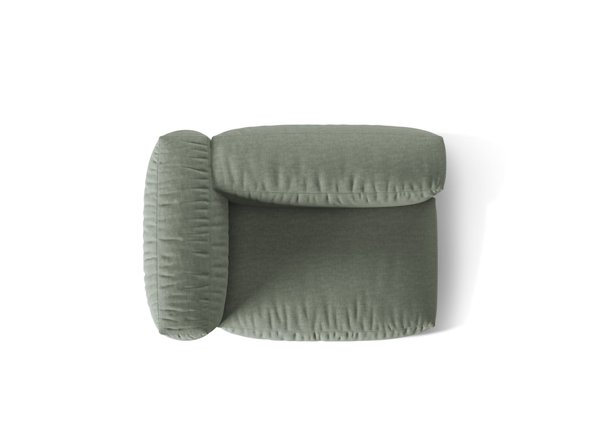 Martina Modul links 1 Sitzer in Moss Green-Boston präsentiert im Onlineshop von KAQTU Design AG. Modulares Sofa ist von Micadoni