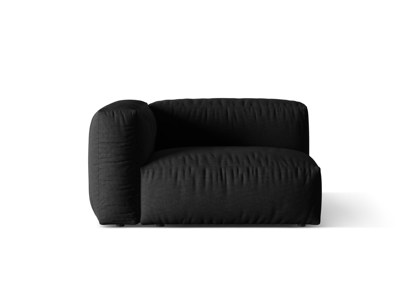 Martina Modul links 1 Sitzer in Black präsentiert im Onlineshop von KAQTU Design AG. Modulares Sofa ist von Micadoni