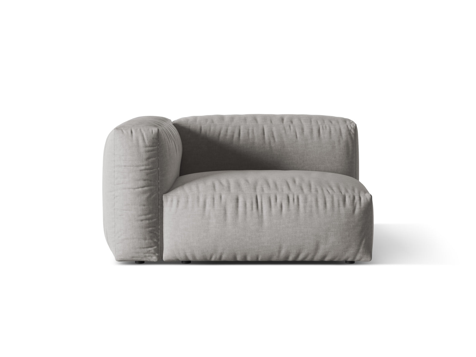 Martina Modul links 1 Sitzer in Light Grey-Boston präsentiert im Onlineshop von KAQTU Design AG. Modulares Sofa ist von Micadoni