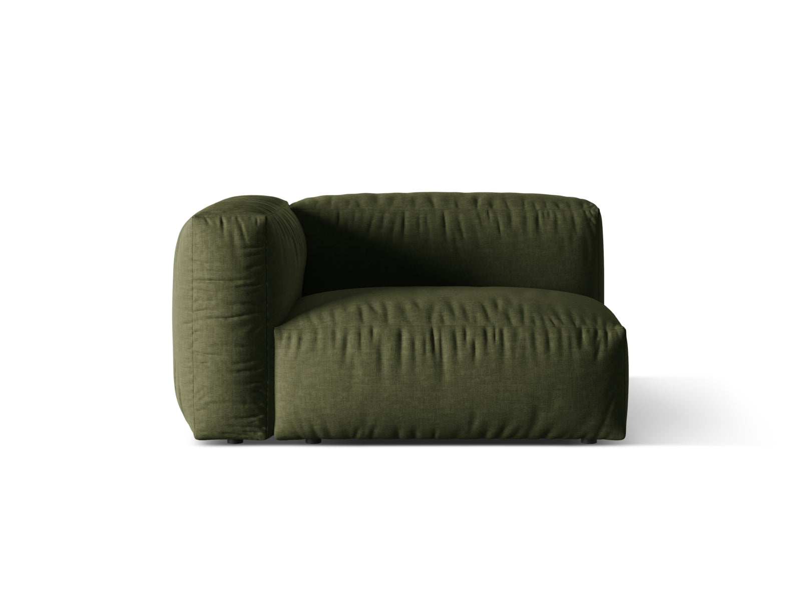 Martina Modul links 1 Sitzer in Green-Boston präsentiert im Onlineshop von KAQTU Design AG. Modulares Sofa ist von Micadoni