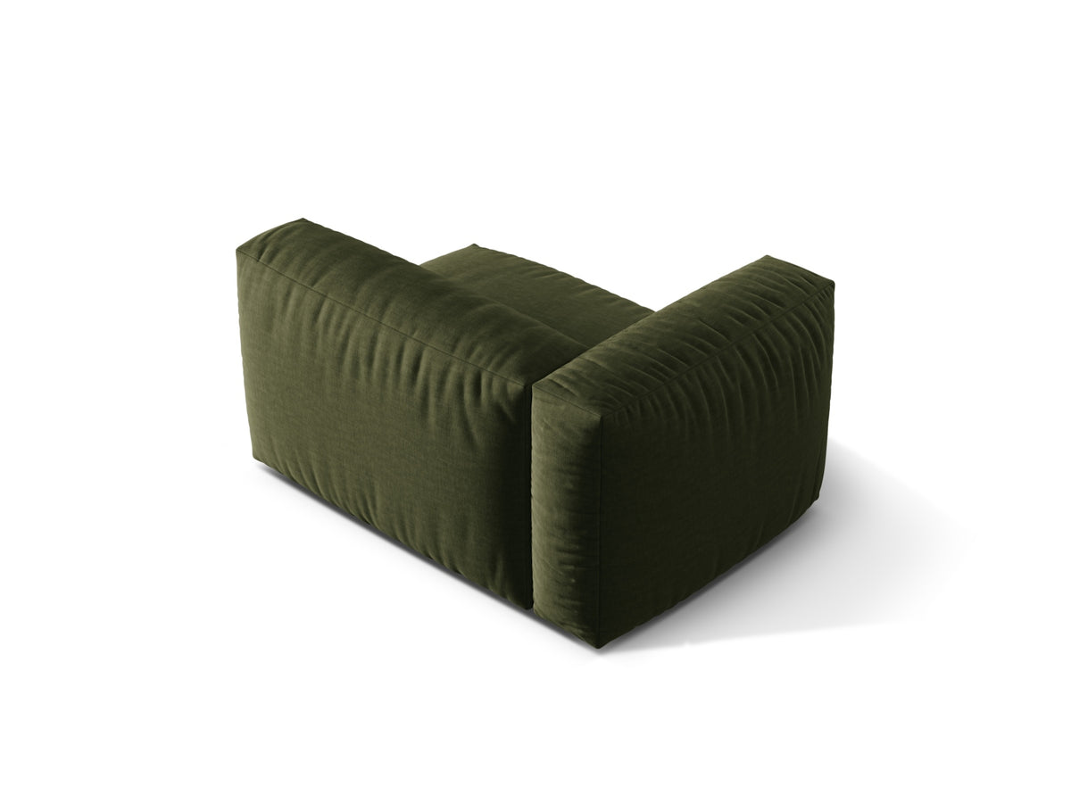 Martina Modul links 1 Sitzer in Green-Boston präsentiert im Onlineshop von KAQTU Design AG. Modulares Sofa ist von Micadoni