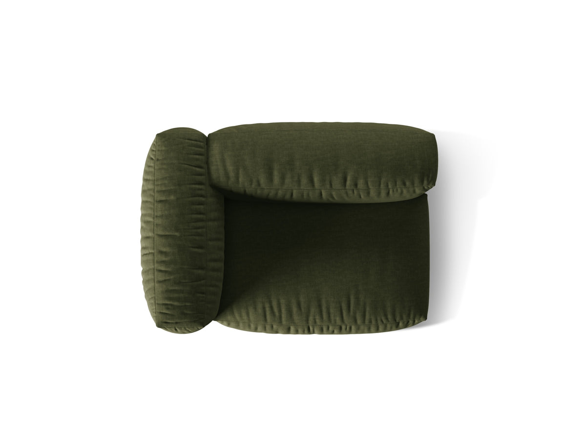 Martina Modul links 1 Sitzer in Green-Boston präsentiert im Onlineshop von KAQTU Design AG. Modulares Sofa ist von Micadoni