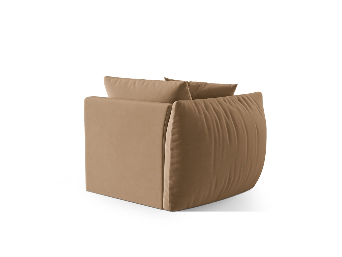 Chris Velour Modul links 1 Sitzer in Sand-Casino präsentiert im Onlineshop von KAQTU Design AG. Modulares Sofa ist von Micadoni