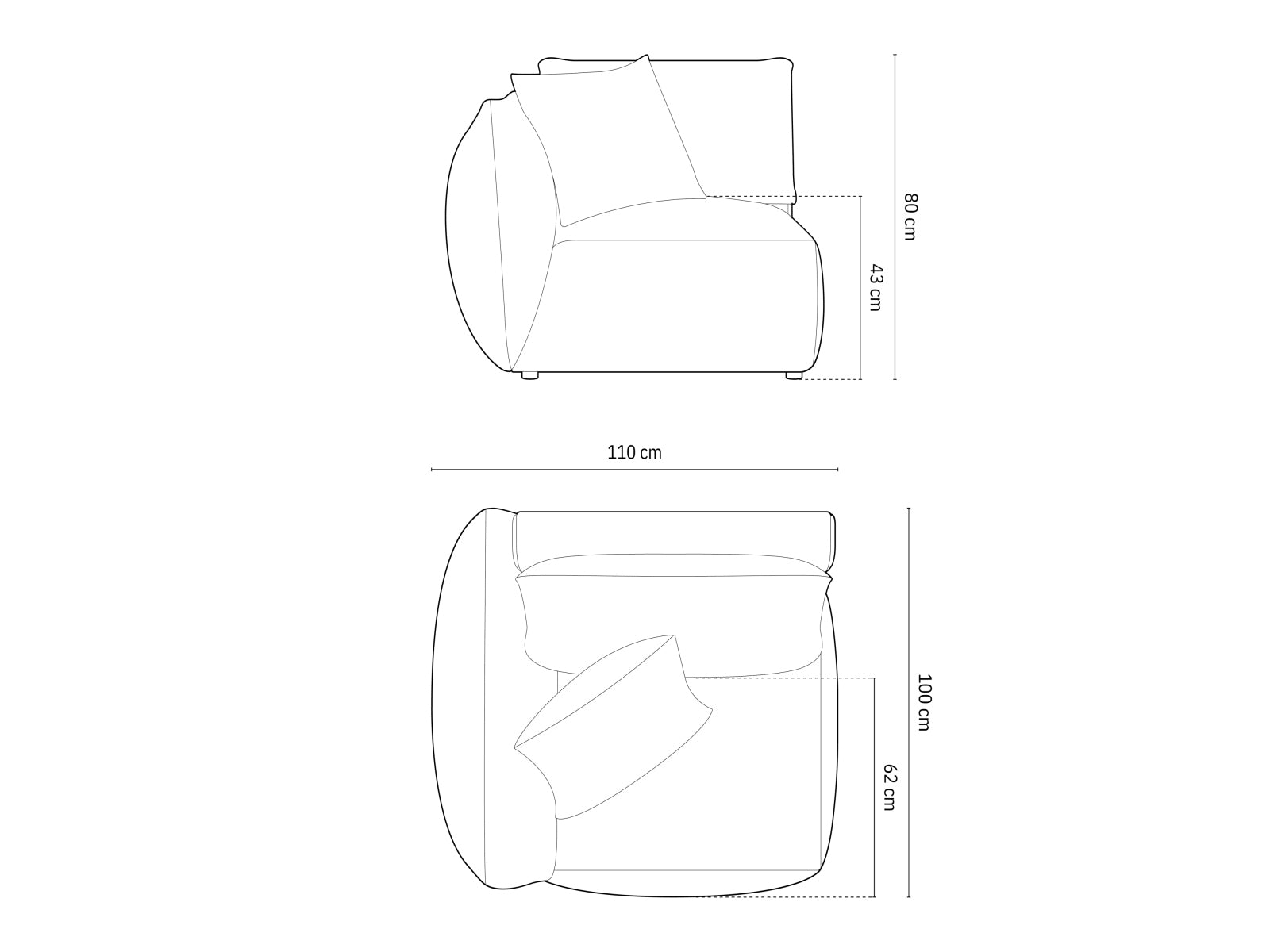 Entdecken Sie den Chris Velour Modul links 1 Sitzer von Micadoni – elegantes Design trifft auf höchsten Sitzkomfort für Ihr Zuhause!