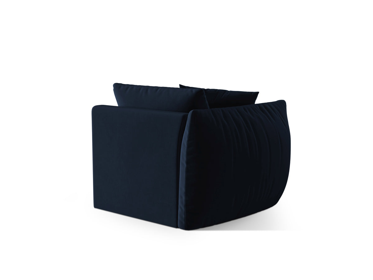 Chris Velour Modul links 1 Sitzer in Royal Blue-Casino präsentiert im Onlineshop von KAQTU Design AG. Modulares Sofa ist von Micadoni
