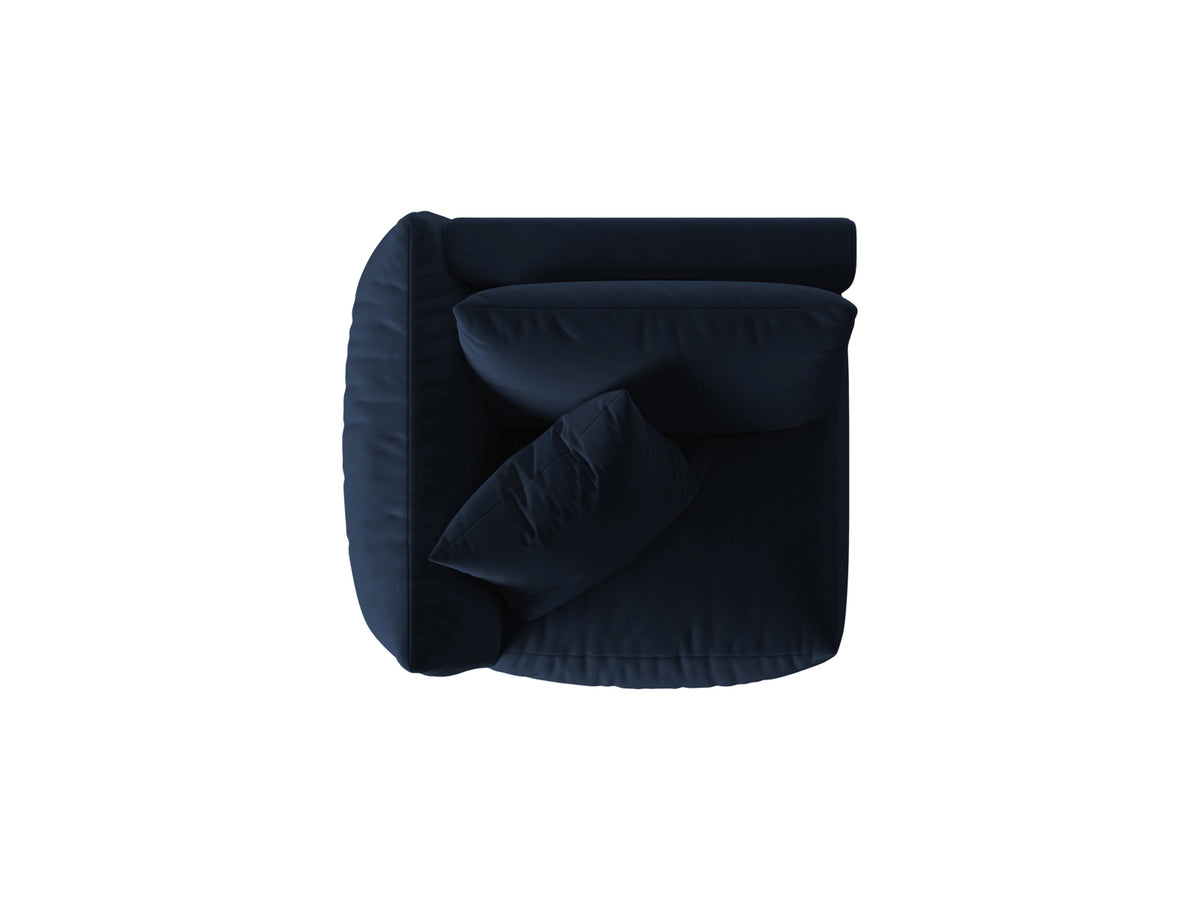 Chris Velour Modul links 1 Sitzer in Royal Blue-Casino präsentiert im Onlineshop von KAQTU Design AG. Modulares Sofa ist von Micadoni