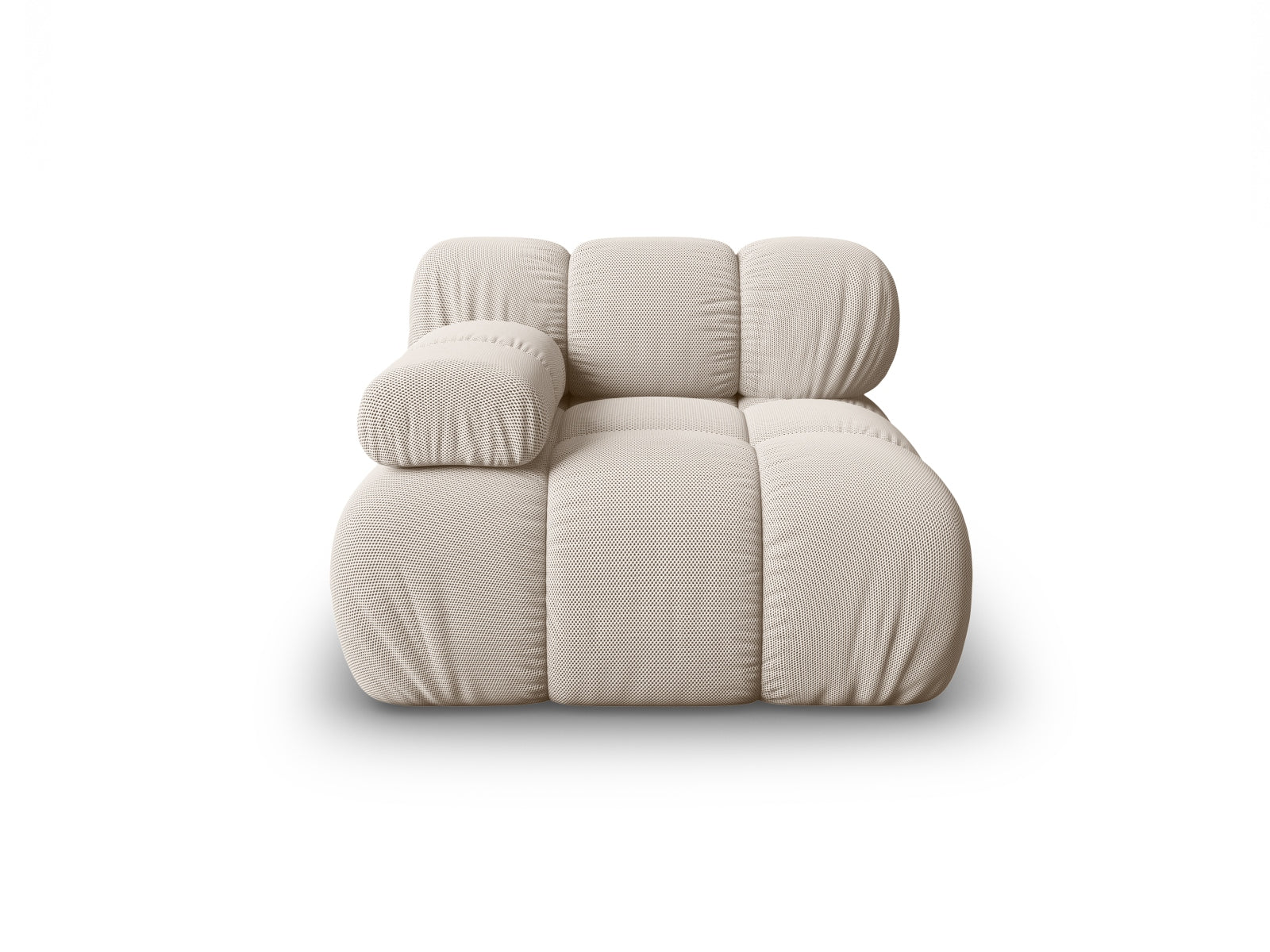 Bellis Modul links 1 Sitzer in Light Beige-Sonic präsentiert im Onlineshop von KAQTU Design AG. Modulares Sofa ist von Micadoni