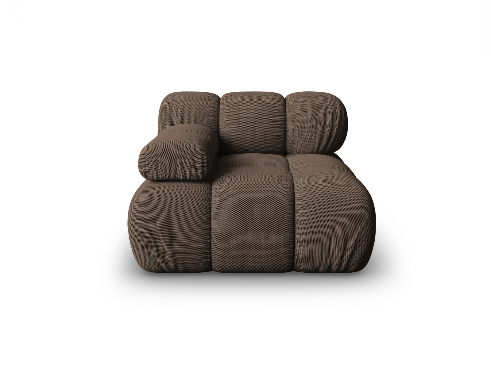 Bellis Modul links 1 Sitzer in Brown präsentiert im Onlineshop von KAQTU Design AG. Modulares Sofa ist von Micadoni
