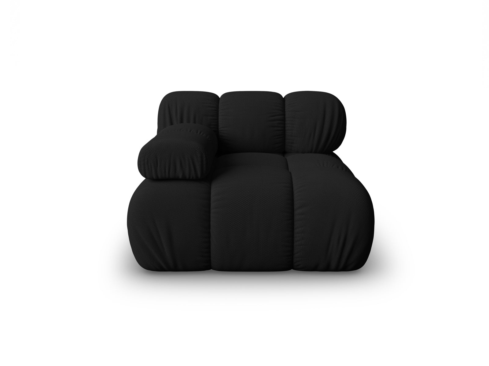 Bellis Modul links 1 Sitzer in Black präsentiert im Onlineshop von KAQTU Design AG. Modulares Sofa ist von Micadoni