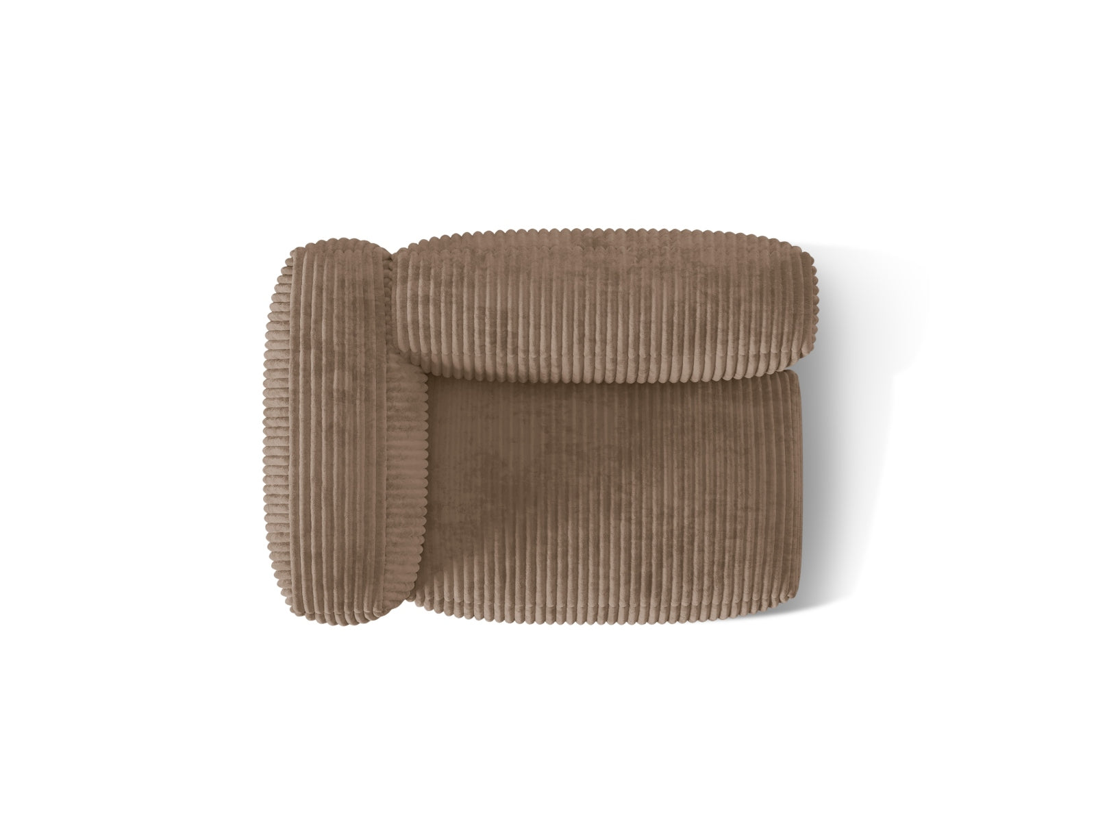 Eleganter linker 1-Sitzer des Martina Moduls in Acorn-Tilia, ideal für individuelle Wohnkonzepte und flexible Einrichtungslösungen.