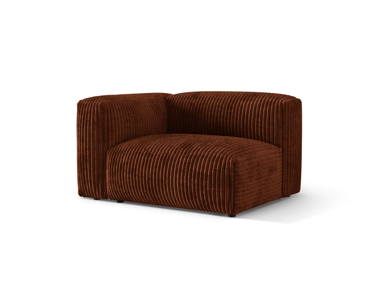 Martina Modul links 1 Sitzer in Brick-Tilia präsentiert im Onlineshop von KAQTU Design AG. Modulares Sofa ist von Micadoni