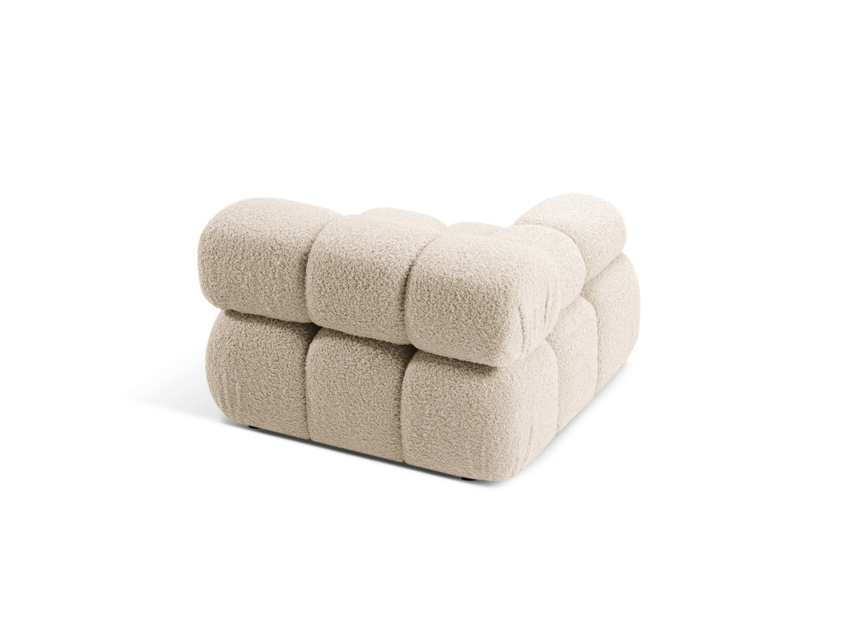 Bellis Boucle Modul links 1 Sitzer in Light Beige-Rolf präsentiert im Onlineshop von KAQTU Design AG. Modulares Sofa ist von Micadoni