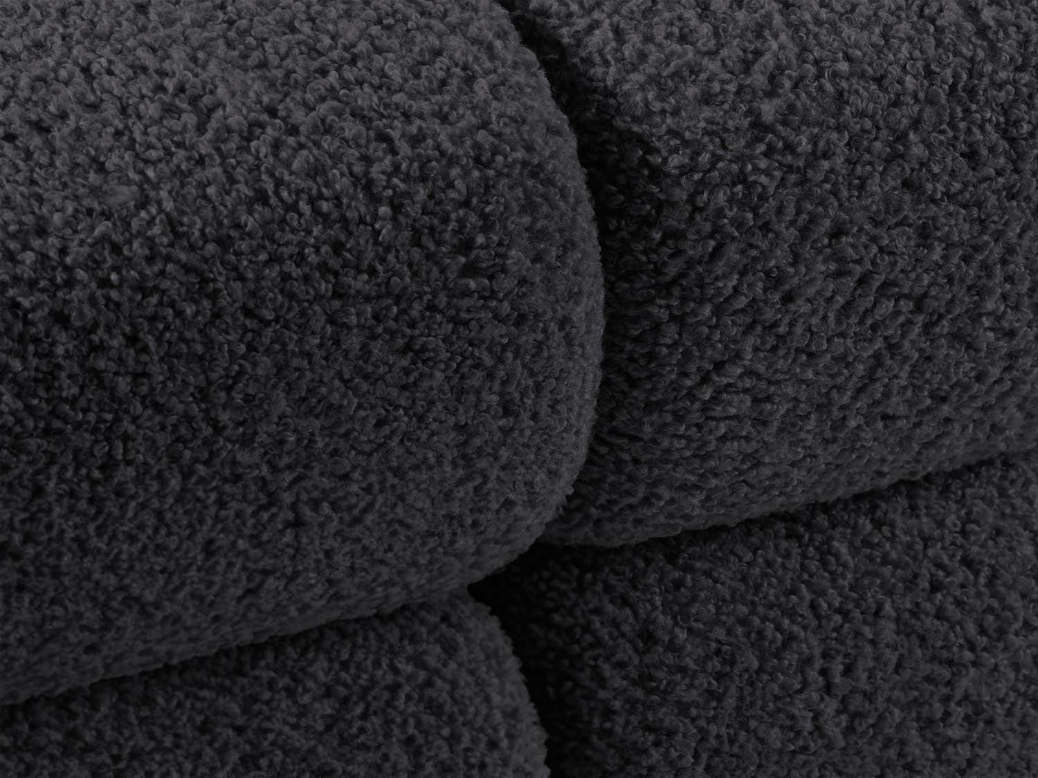 Bellis Boucle Modul links 1 Sitzer in Graphite-Rolf präsentiert im Onlineshop von KAQTU Design AG. Modulares Sofa ist von Micadoni