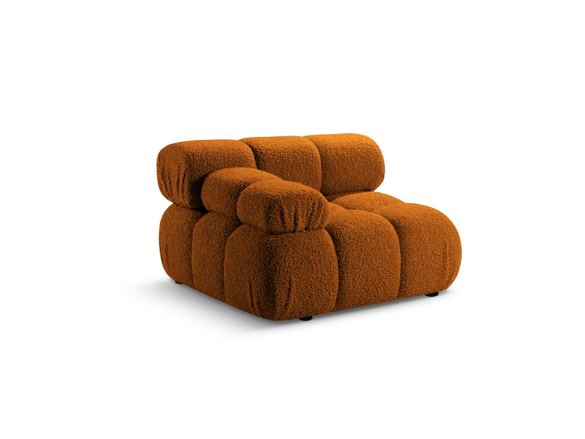 Bellis Boucle Modul links 1 Sitzer in Brick-Rolf präsentiert im Onlineshop von KAQTU Design AG. Modulares Sofa ist von Micadoni