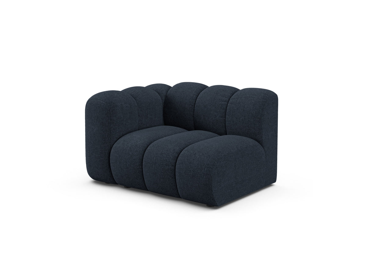 Lupine Modul links 1 Sitzer in Navy Blue-Eden präsentiert im Onlineshop von KAQTU Design AG. Modulares Sofa ist von Micadoni