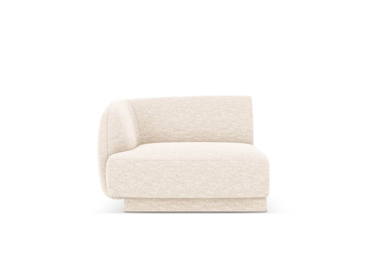 Miley Modul links 1 Sitzer in Ivory-Eden präsentiert im Onlineshop von KAQTU Design AG. Modulares Sofa ist von Micadoni