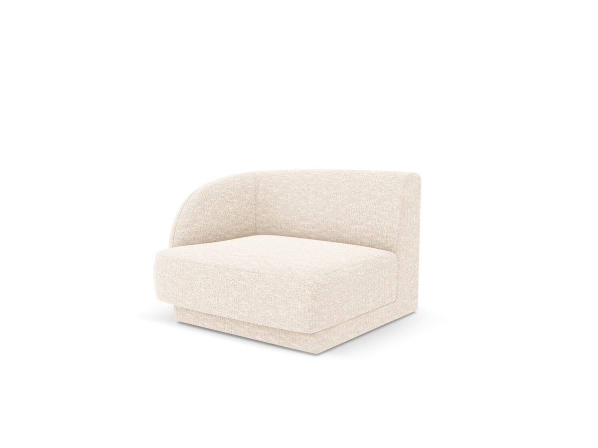 Miley Modul links 1 Sitzer in Ivory-Eden präsentiert im Onlineshop von KAQTU Design AG. Modulares Sofa ist von Micadoni