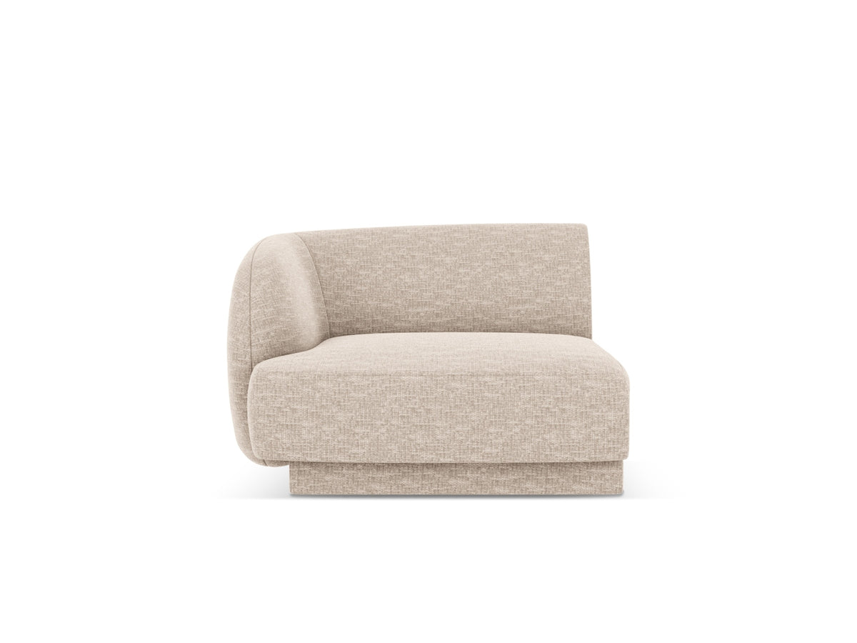 Miley Modul links 1 Sitzer in Beige-Eden präsentiert im Onlineshop von KAQTU Design AG. Modulares Sofa ist von Micadoni