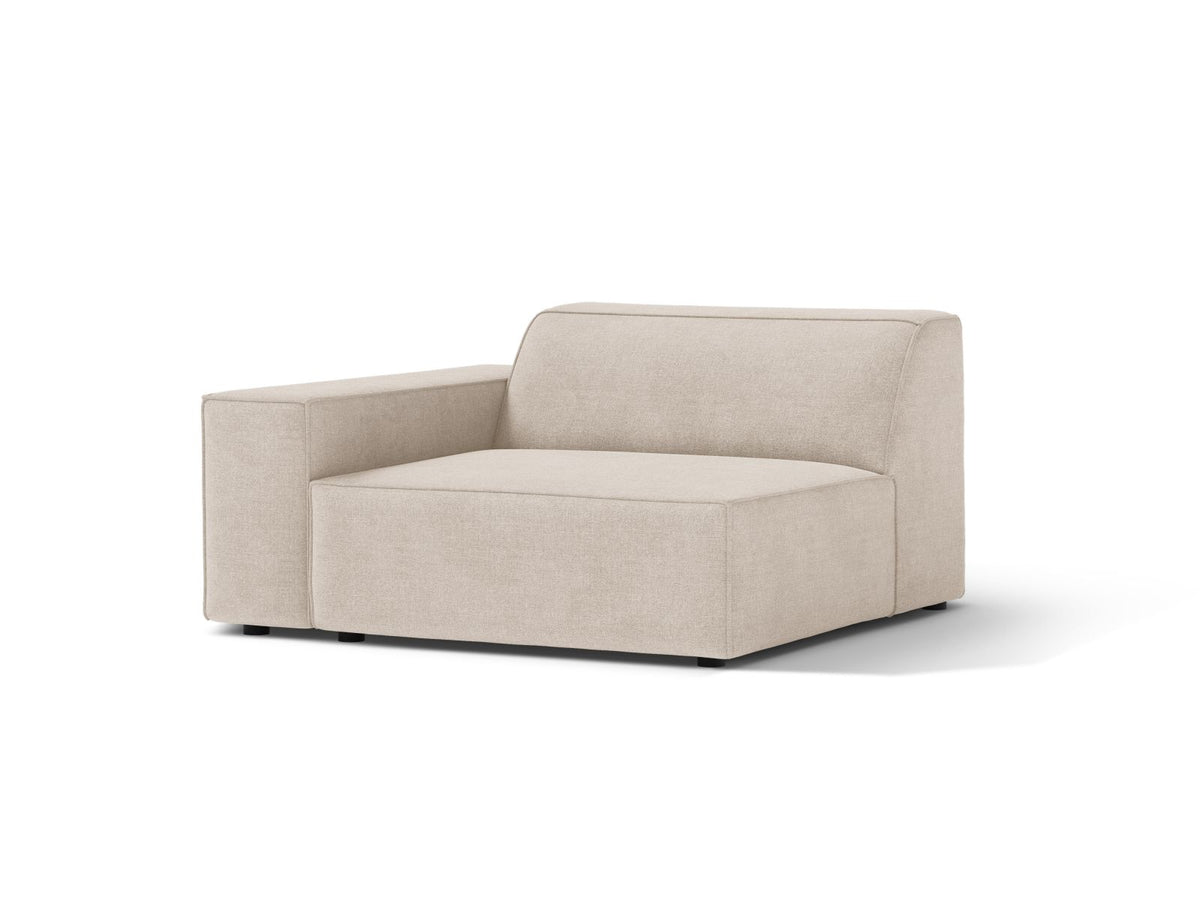 1-Sitzer Modul links Jodie in Beige-Liberty präsentiert im Onlineshop von KAQTU Design AG. Modulares Sofa ist von Micadoni