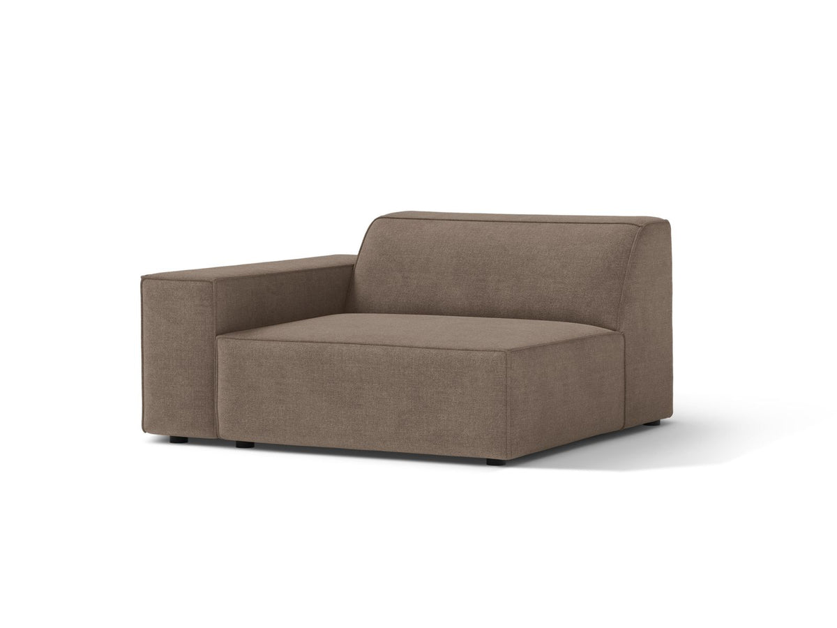 1-Sitzer Modul links Jodie in Cappuccino-Liberty präsentiert im Onlineshop von KAQTU Design AG. Modulares Sofa ist von Micadoni