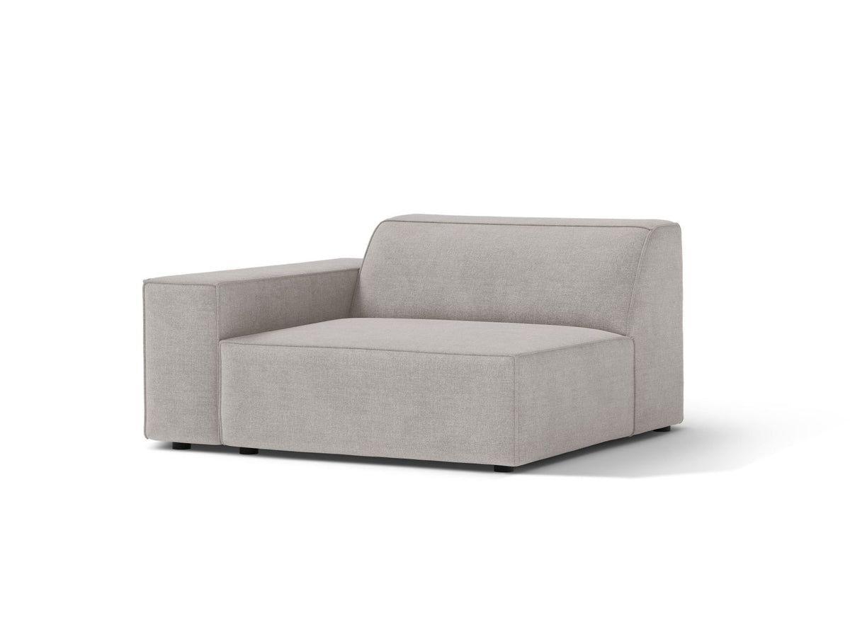 1-Sitzer Modul links Jodie in Light Grey-Liberty präsentiert im Onlineshop von KAQTU Design AG. Modulares Sofa ist von Micadoni