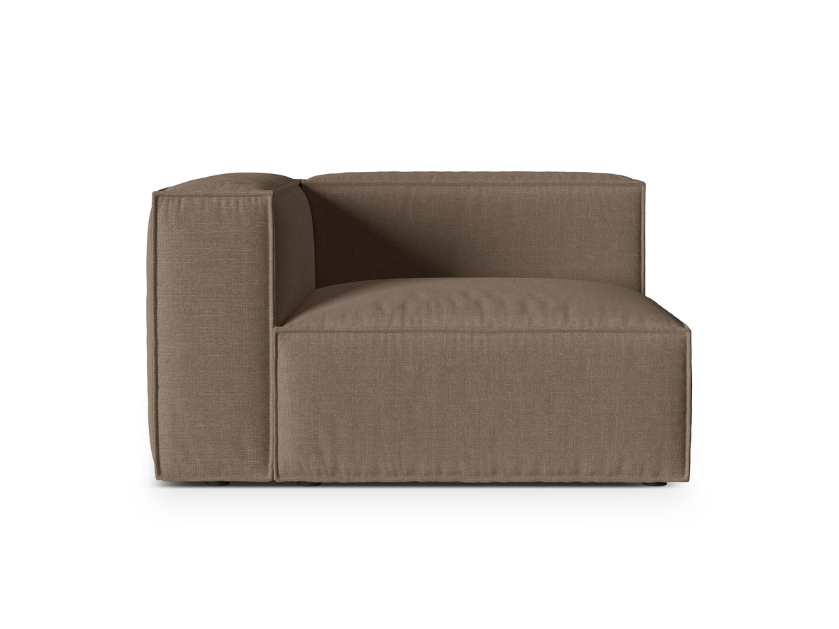 1-Sitzer Modulares Sofa links Nuria in Cappuccino-Liberty präsentiert im Onlineshop von KAQTU Design AG. Modulares Sofa ist von Micadoni