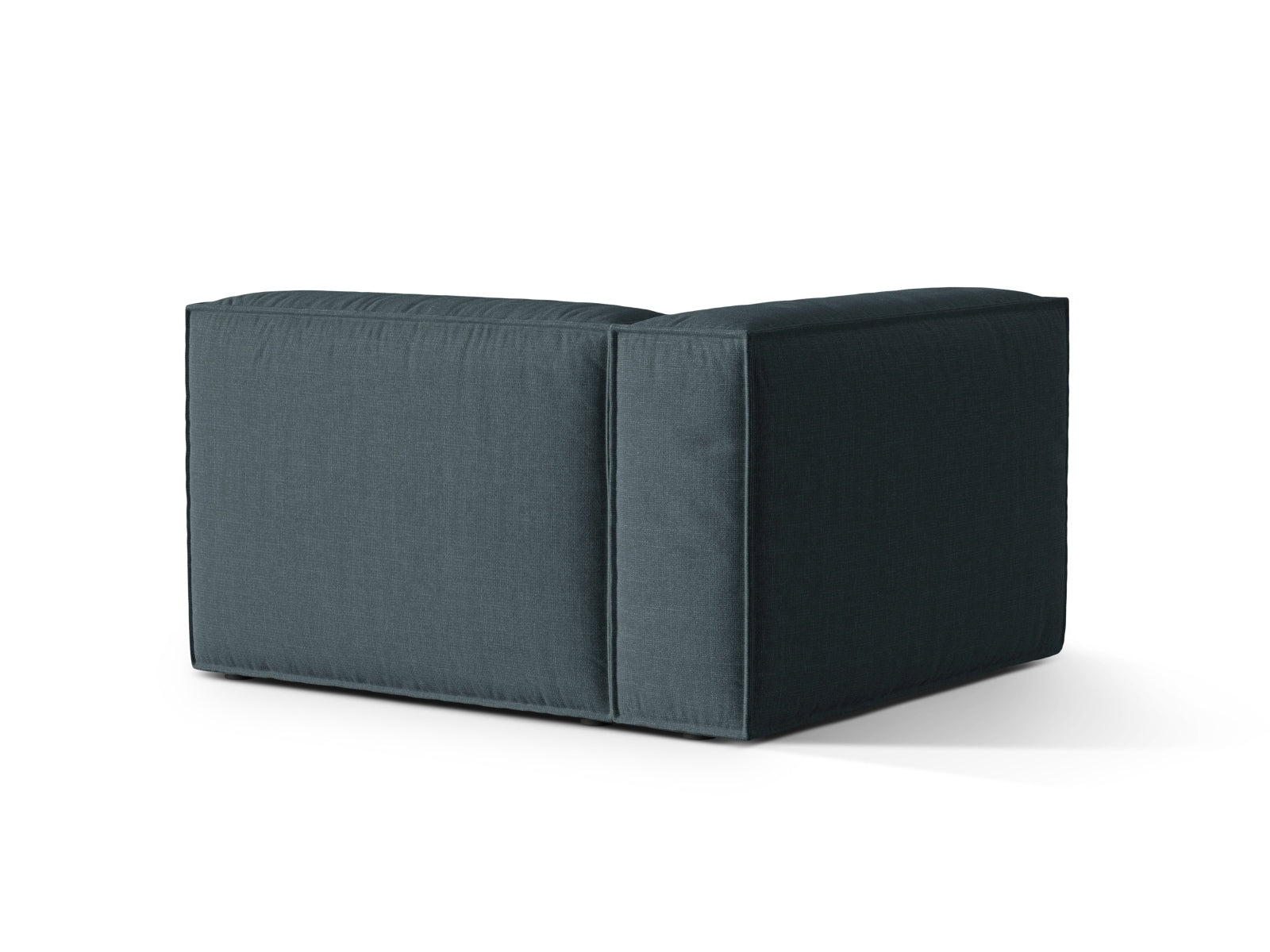 Elegantes 1-Sitzer Sofa links Nuria in trendigem Petrol, ideal für moderne Wohnräume und Teil der flexiblen Micadoni Kollektion.