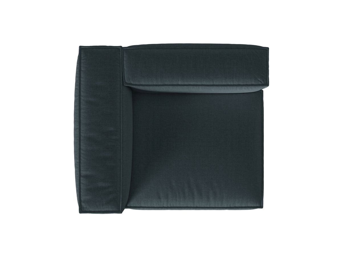 1-Sitzer Modulares Sofa links Nuria in Deep Petrol-Liberty präsentiert im Onlineshop von KAQTU Design AG. Modulares Sofa ist von Micadoni