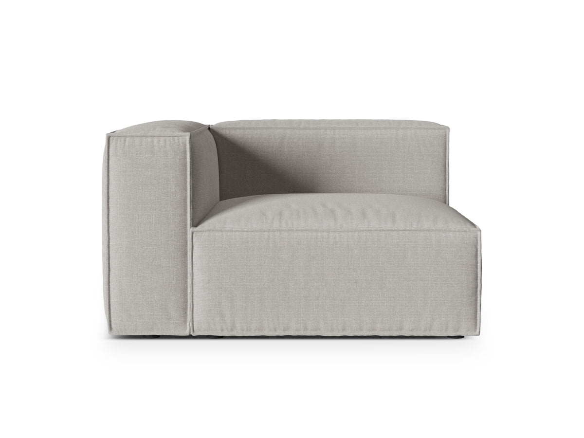 1-Sitzer Modulares Sofa links Nuria in Light Grey-Liberty präsentiert im Onlineshop von KAQTU Design AG. Modulares Sofa ist von Micadoni