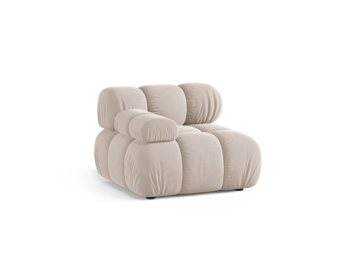 1-Sitzer Modul links Bellis in Light Beige-Venus präsentiert im Onlineshop von KAQTU Design AG. Modulares Sofa ist von Micadoni