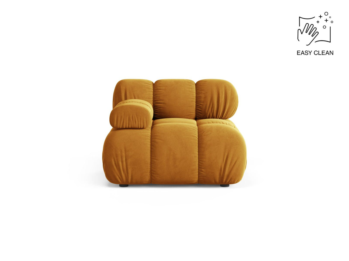 1-Sitzer Modul links Bellis in Yellow-Venus präsentiert im Onlineshop von KAQTU Design AG. Modulares Sofa ist von Micadoni