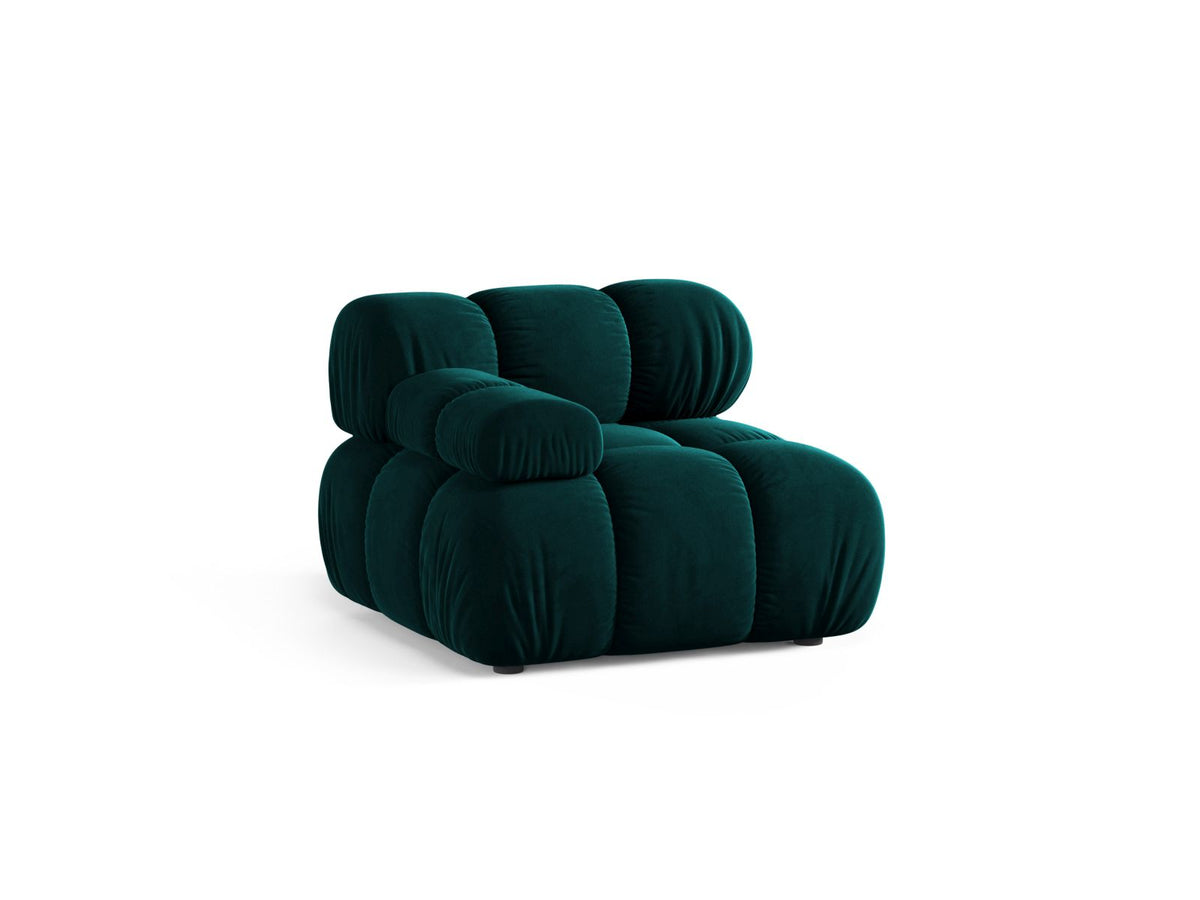 1-Sitzer Modul links Bellis in Deep Petrol-Venus präsentiert im Onlineshop von KAQTU Design AG. Modulares Sofa ist von Micadoni
