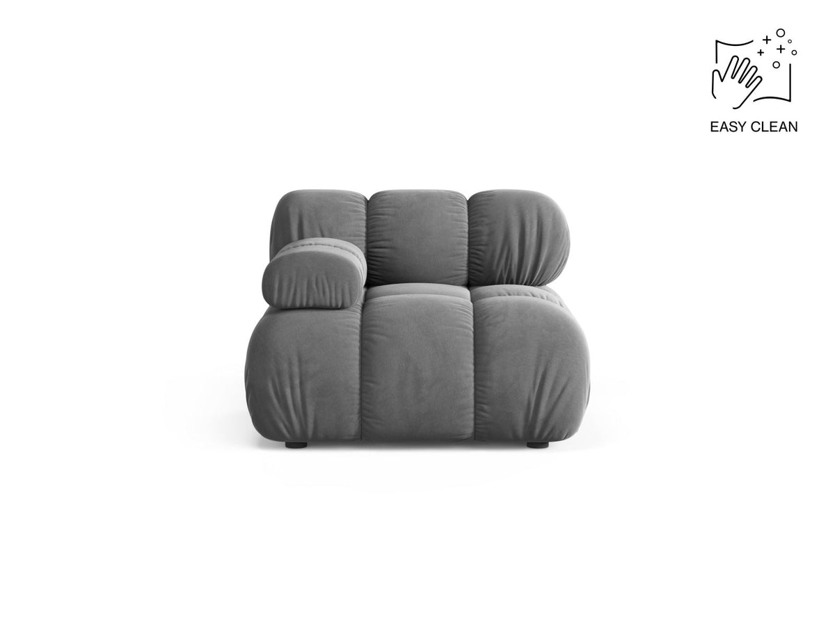 1-Sitzer Modul links Bellis in Light Grey-Venus präsentiert im Onlineshop von KAQTU Design AG. Modulares Sofa ist von Micadoni