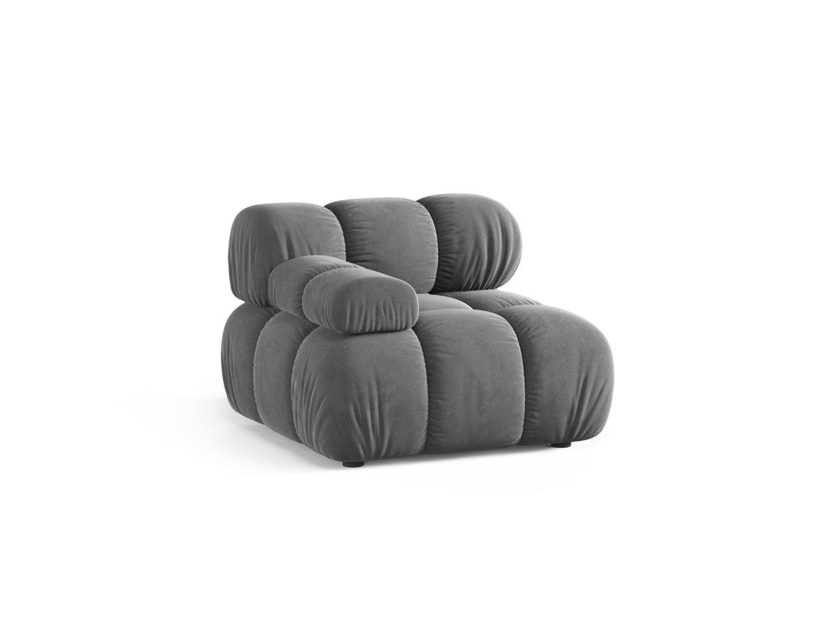 1-Sitzer Modul links Bellis in Light Grey-Venus präsentiert im Onlineshop von KAQTU Design AG. Modulares Sofa ist von Micadoni