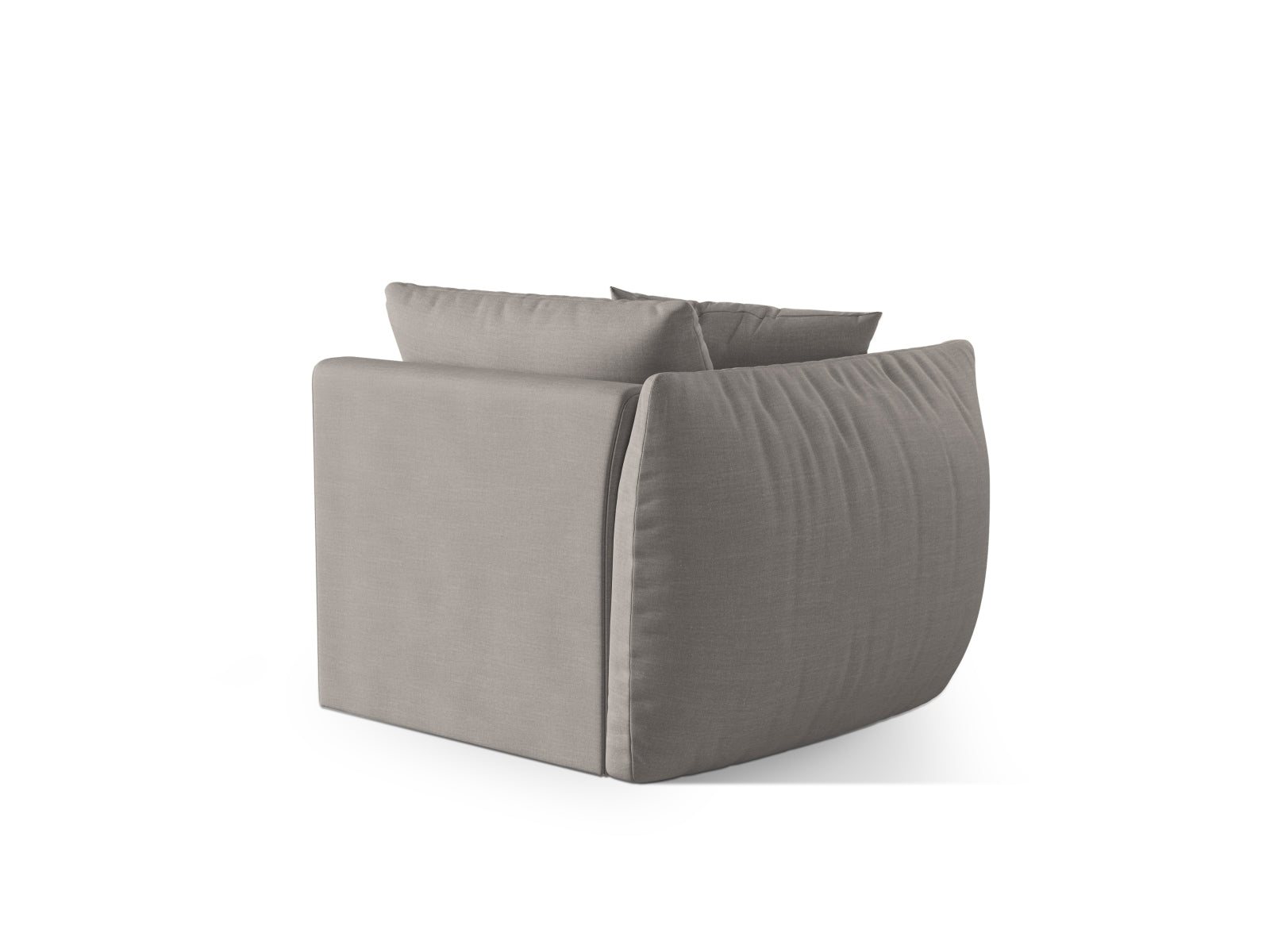 Chris Modul links 1 Sitzer in Natural-LINS präsentiert im Onlineshop von KAQTU Design AG. Modulares Sofa ist von Micadoni