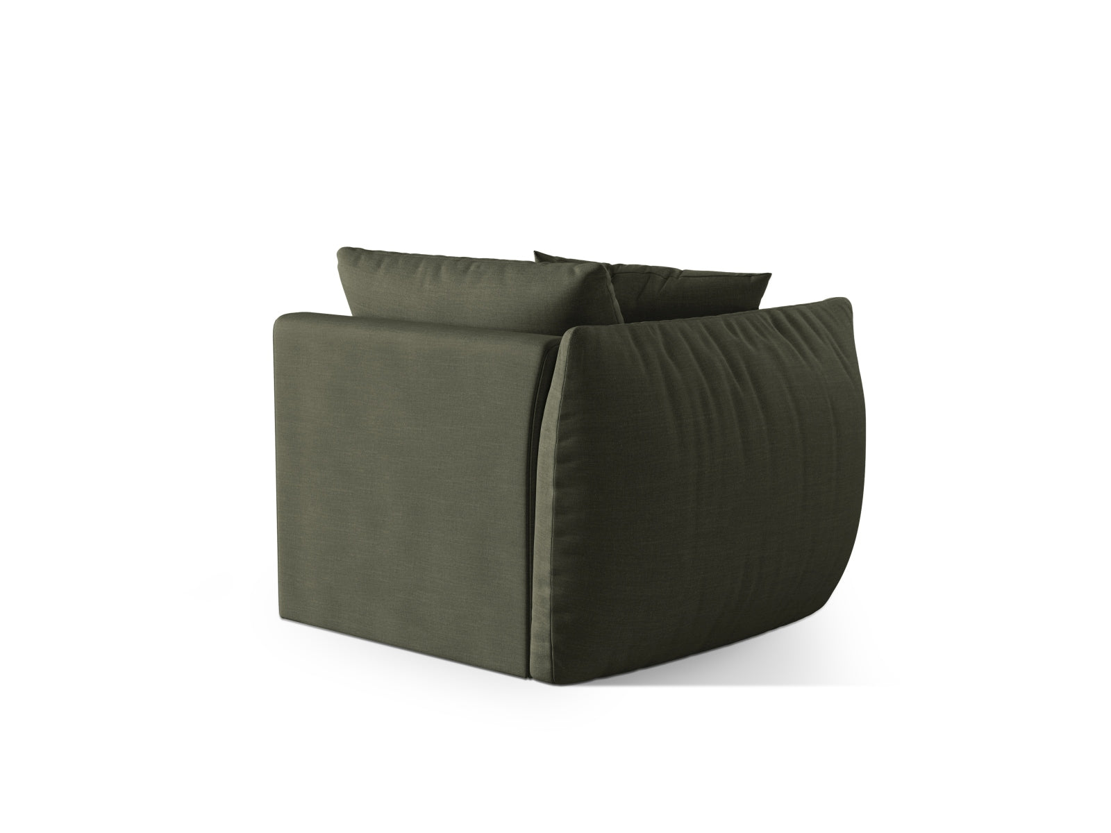 Chris Modul links 1 Sitzer in Muted Blue-LINS präsentiert im Onlineshop von KAQTU Design AG. Modulares Sofa ist von Micadoni