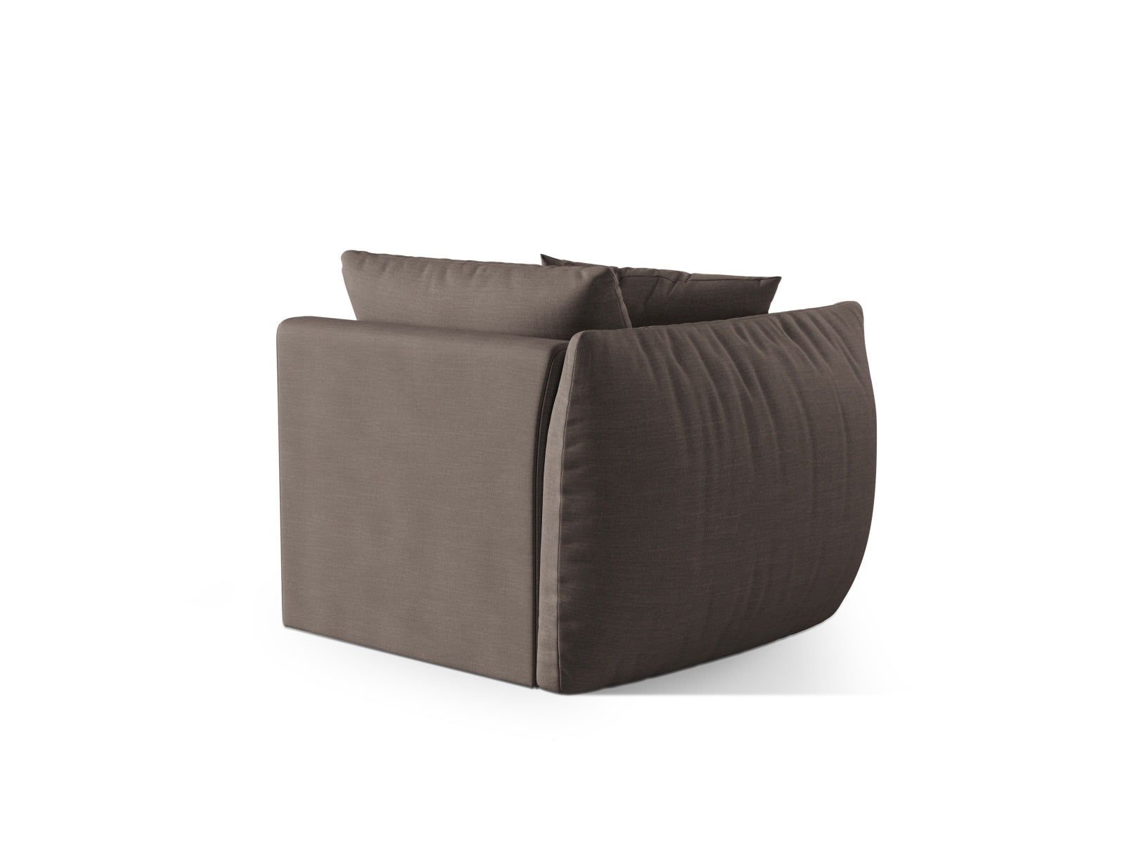 Chris Modul links 1 Sitzer in Warm grey-LINS präsentiert im Onlineshop von KAQTU Design AG. Modulares Sofa ist von Micadoni
