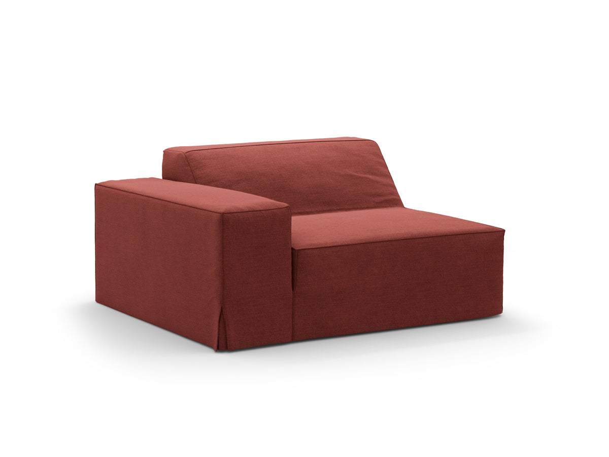 Jodie Modul links 1 Sitzer mit abnehmbaren Bezug in Cherrywood-LINS präsentiert im Onlineshop von KAQTU Design AG. Modulares Sofa ist von Micadoni