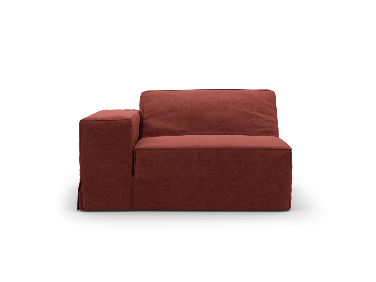 Jodie Modul links 1 Sitzer mit abnehmbaren Bezug in Cherrywood-LINS präsentiert im Onlineshop von KAQTU Design AG. Modulares Sofa ist von Micadoni