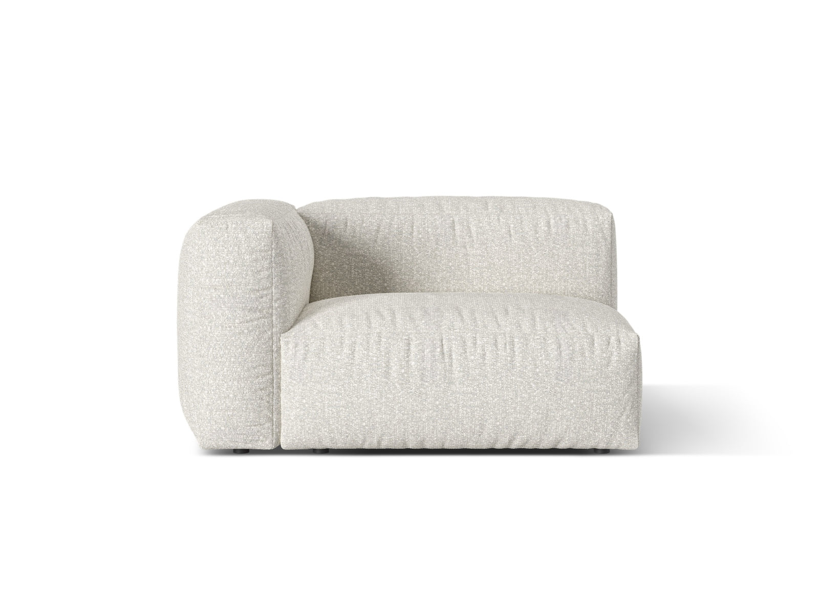 1-Sitzer Sofa Martina Wide links in Grey Beige Melange-Monet präsentiert im Onlineshop von KAQTU Design AG. Modulares Sofa ist von Micadoni
