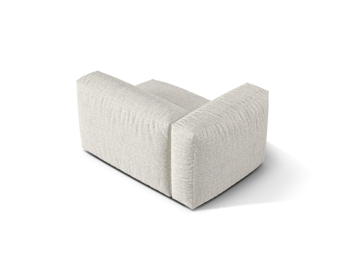 1-Sitzer Sofa Martina Wide links in Grey Beige Melange-Monet präsentiert im Onlineshop von KAQTU Design AG. Modulares Sofa ist von Micadoni