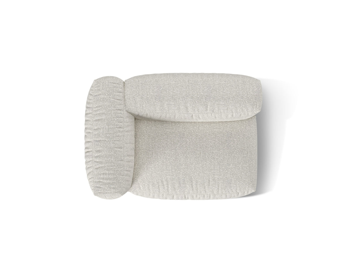 1-Sitzer Sofa Martina Wide links in Grey Beige Melange-Monet präsentiert im Onlineshop von KAQTU Design AG. Modulares Sofa ist von Micadoni
