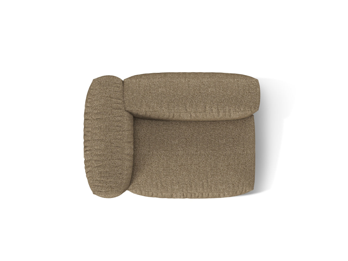 1-Sitzer Sofa Martina Wide links in Cappuccino-Monet präsentiert im Onlineshop von KAQTU Design AG. Modulares Sofa ist von Micadoni