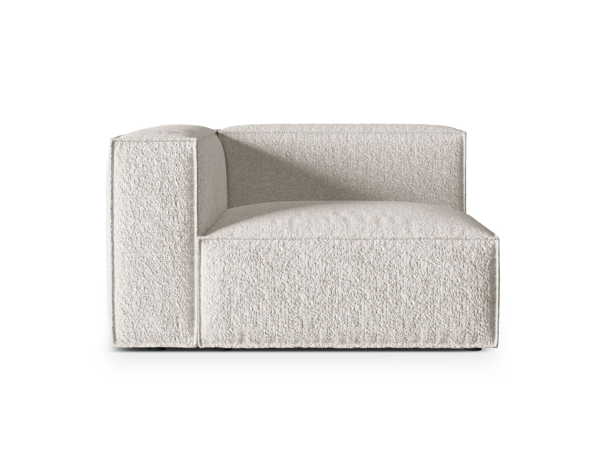 Nuria Boucle Modular Sofa links 1 Sitzer in Grey Beige Melange-Monet präsentiert im Onlineshop von KAQTU Design AG. Modulares Sofa ist von Micadoni